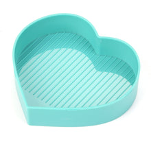 Load image into Gallery viewer, 5D DIY Diamond Painting Tray Plastic Heart Shape Drill Plate (Sky Blue)

