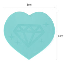 Load image into Gallery viewer, 5D DIY Diamond Painting Tray Plastic Heart Shape Drill Plate (Sky Blue)
