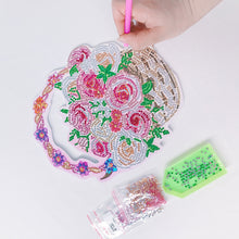 Load image into Gallery viewer, 5D DIY Spot Drill Diamond Flower Basket Art Rhinestone Craft Decor (DZ661)

