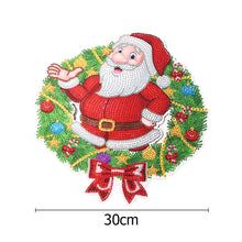 Load image into Gallery viewer, 5D DIY Spot Drill Diamond Christmas Crystal Wreath Hanging Decor (HH004)
