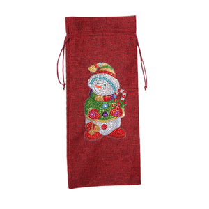 Diamond Painting Xmas Wine Bottle Cover Special-shaped Drill DIY (AA865)