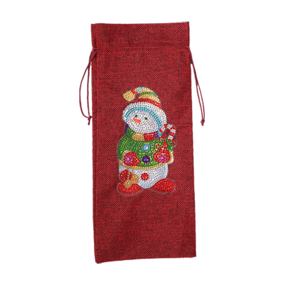 Diamond Painting Xmas Wine Bottle Cover Special-shaped Drill DIY (AA865)