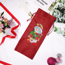 Load image into Gallery viewer, Diamond Painting Xmas Wine Bottle Cover Special-shaped Drill DIY (AA865)
