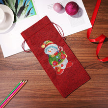 Load image into Gallery viewer, Diamond Painting Xmas Wine Bottle Cover Special-shaped Drill DIY (AA865)
