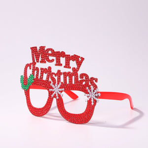 Kids Christmas Diamond Glasses Toys DIY Frame Paste 3D Stickers (YJ004)