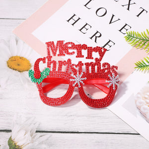 Kids Christmas Diamond Glasses Toys DIY Frame Paste 3D Stickers (YJ004)