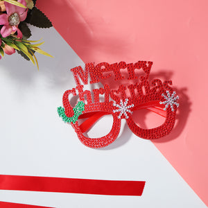 Kids Christmas Diamond Glasses Toys DIY Frame Paste 3D Stickers (YJ004)