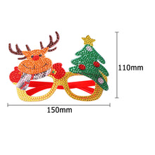 Load image into Gallery viewer, Kids Christmas Diamond Glasses Toys DIY Frame Paste 3D Stickers (YJ007)
