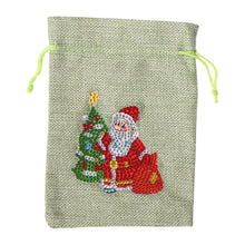 Load image into Gallery viewer, Christmas DIY Diamond Painting Shopping Tote Mosaic Drill Candy Bag (Santa)
