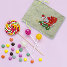 Load image into Gallery viewer, Christmas DIY Diamond Painting Shopping Tote Mosaic Drill Candy Bag (Santa)
