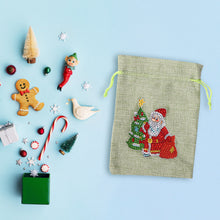 Load image into Gallery viewer, Christmas DIY Diamond Painting Shopping Tote Mosaic Drill Candy Bag (Santa)
