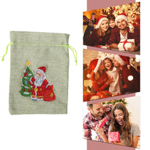 Load image into Gallery viewer, Christmas DIY Diamond Painting Shopping Tote Mosaic Drill Candy Bag (Santa)
