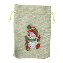 Load image into Gallery viewer, Christmas Diamond Painting Shopping Tote Mosaic Drill Candy Bag (Snowman)
