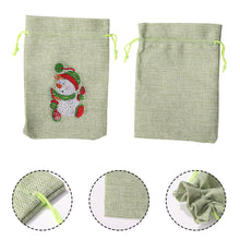 Load image into Gallery viewer, Christmas Diamond Painting Shopping Tote Mosaic Drill Candy Bag (Snowman)
