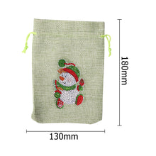 Load image into Gallery viewer, Christmas Diamond Painting Shopping Tote Mosaic Drill Candy Bag (Snowman)
