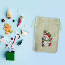 Load image into Gallery viewer, Christmas Diamond Painting Shopping Tote Mosaic Drill Candy Bag (Snowman)
