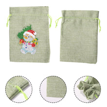 Load image into Gallery viewer, Christmas Diamond Painting Shopping Tote Mosaic Drill Candy Bag (Snowman)

