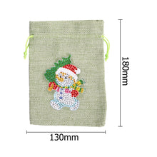 Load image into Gallery viewer, Christmas Diamond Painting Shopping Tote Mosaic Drill Candy Bag (Snowman)
