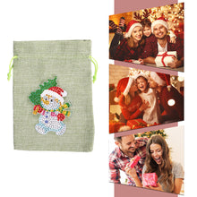 Load image into Gallery viewer, Christmas Diamond Painting Shopping Tote Mosaic Drill Candy Bag (Snowman)
