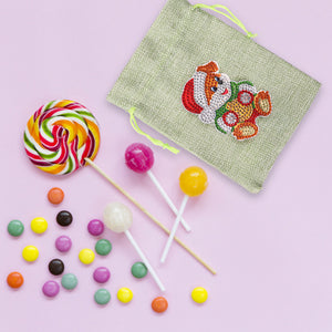 Christmas DIY Diamond Painting Shopping Tote Mosaic Drill Candy Bag (Bear)