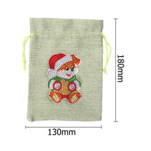 Load image into Gallery viewer, Christmas DIY Diamond Painting Shopping Tote Mosaic Drill Candy Bag (Bear)

