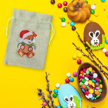 Load image into Gallery viewer, Christmas DIY Diamond Painting Shopping Tote Mosaic Drill Candy Bag (Bear)
