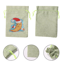 Load image into Gallery viewer, Christmas DIY Diamond Painting Shopping Tote Mosaic Drill Candy Bag (Moon)
