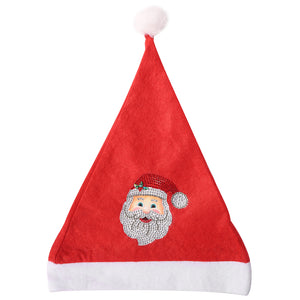 DIY 5D Christmas Hat Diamond Painting Kit Animal Rhinestone Drawing (A)