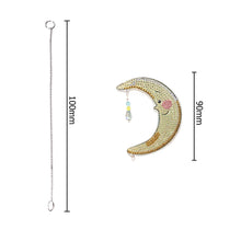 Load image into Gallery viewer, Crystal Light Catching Jewelry Ornament Wind Chime Pendant (Moon and Stars)
