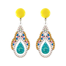 Load image into Gallery viewer, Mosaic Diamond Earrings DIY Painting Kit Drill Ear Dangles Jewelry (EH01)
