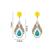 Load image into Gallery viewer, Mosaic Diamond Earrings DIY Painting Kit Drill Ear Dangles Jewelry (EH01)
