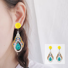 Load image into Gallery viewer, Mosaic Diamond Earrings DIY Painting Kit Drill Ear Dangles Jewelry (EH01)
