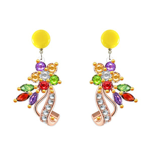 Mosaic Diamond Earrings DIY Painting Kit Drill Ear Dangles Jewelry (EH02)