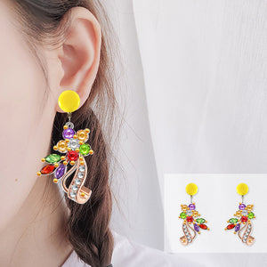 Mosaic Diamond Earrings DIY Painting Kit Drill Ear Dangles Jewelry (EH02)