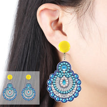 Load image into Gallery viewer, Mosaic Diamond Earrings DIY Painting Kit Drill Ear Dangles Jewelry (EH03)
