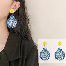 Load image into Gallery viewer, Mosaic Diamond Earrings DIY Painting Kit Drill Ear Dangles Jewelry (EH03)
