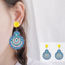 Load image into Gallery viewer, Mosaic Diamond Earrings DIY Painting Kit Drill Ear Dangles Jewelry (EH03)
