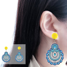 Load image into Gallery viewer, Mosaic Diamond Earrings DIY Painting Kit Drill Ear Dangles Jewelry (EH03)
