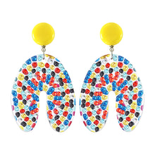 Load image into Gallery viewer, Mosaic Diamond Earrings DIY Painting Kit Drill Ear Dangles Jewelry (EH05)
