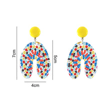 Load image into Gallery viewer, Mosaic Diamond Earrings DIY Painting Kit Drill Ear Dangles Jewelry (EH05)
