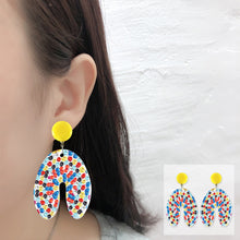 Load image into Gallery viewer, Mosaic Diamond Earrings DIY Painting Kit Drill Ear Dangles Jewelry (EH05)
