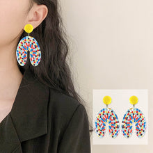Load image into Gallery viewer, Mosaic Diamond Earrings DIY Painting Kit Drill Ear Dangles Jewelry (EH05)
