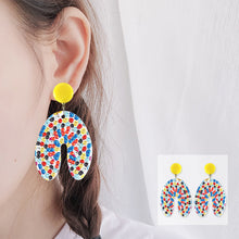 Load image into Gallery viewer, Mosaic Diamond Earrings DIY Painting Kit Drill Ear Dangles Jewelry (EH05)
