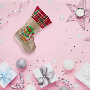 5D Diamond Painting Xmas Rhinestone Sock Embroidery Mosaic Gift Bag (SDW01)