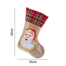 Load image into Gallery viewer, 5D Diamond Painting Xmas Rhinestone Sock Embroidery Mosaic Gift Bag (SDW04)
