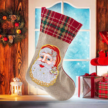 Load image into Gallery viewer, 5D Diamond Painting Xmas Rhinestone Sock Embroidery Mosaic Gift Bag (SDW04)
