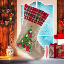 Load image into Gallery viewer, 5D Diamond Painting Xmas Rhinestone Sock Embroidery Mosaic Gift Bag (SDW05)

