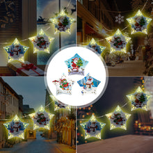 Load image into Gallery viewer, 5D DIY Diamond Painting Christmas Tree LED Hanging Star Lights (GSD01)
