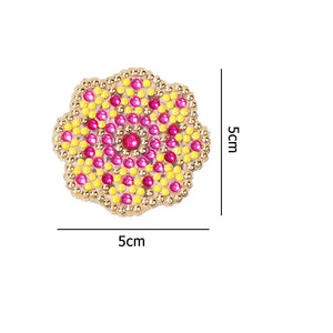 DIY Diamond Brooch 5D Mosaic Drill Kit Resin Pin Buckle Jewelry Gift (01)
