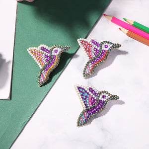 DIY Diamond Brooch 5D Mosaic Drill Kit Resin Pin Buckle Jewelry Gift (12)